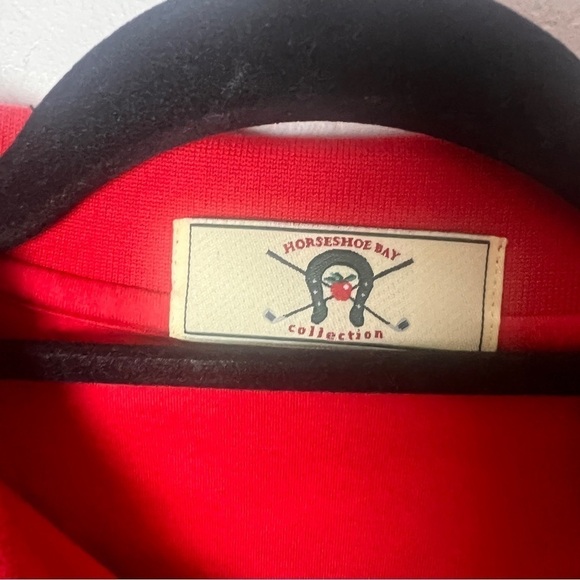 Horseshoe Bay Red Golf Polo Large - Picture 3 of 5